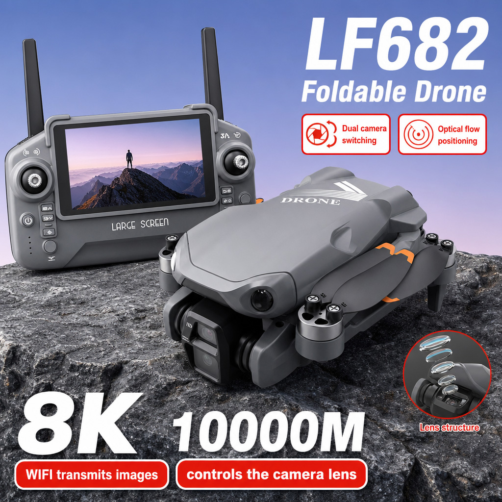 Drone Gimbal Mount - Hava Fotoğrafı LF682 Drone 8K HD