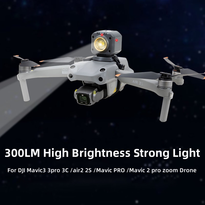 Dji Drone Air 3 - 300LM Yüksek Parlaklıkta Güçlü Işık Gece