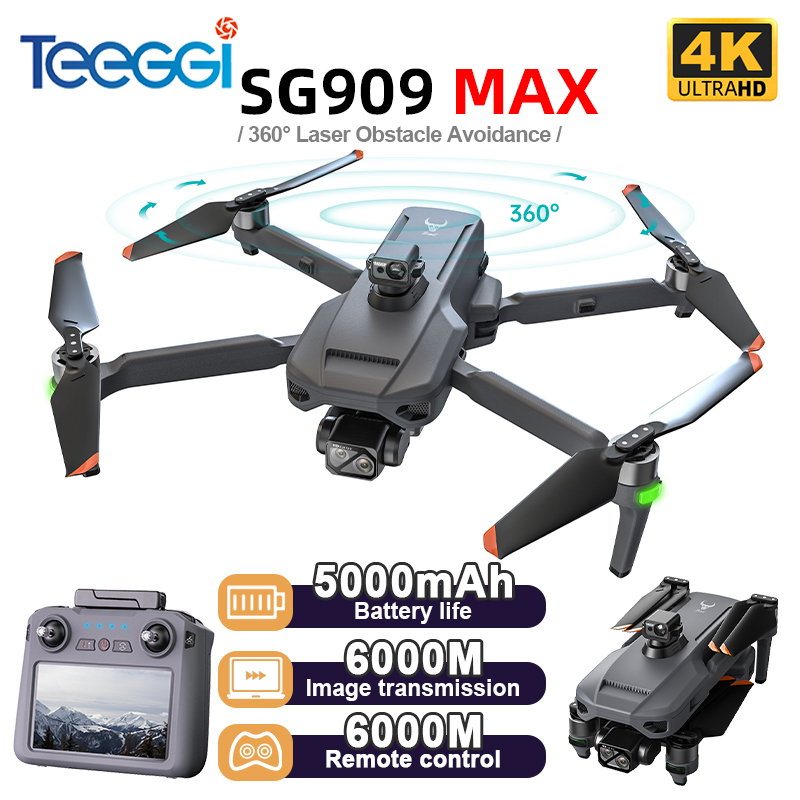 Drone Gimbal 3 Axis - Teeggi SG909 MAX GPS Drone 4K