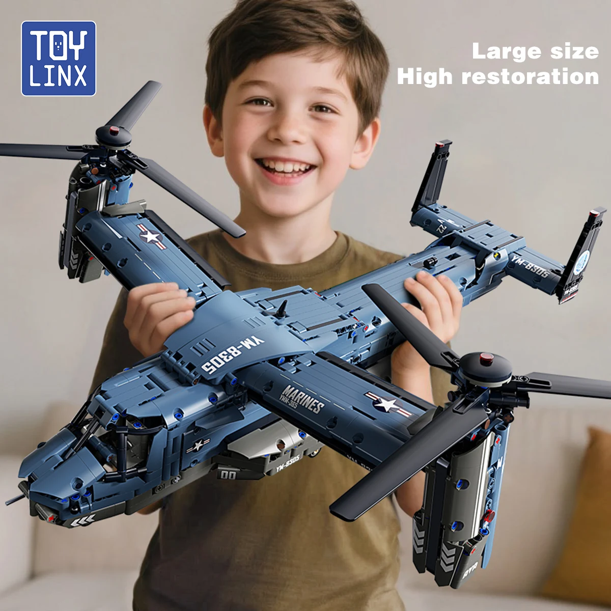 Jjrc Drone X12 - Askeri V-22 Osprey Tiltrotor Yapı Taşları