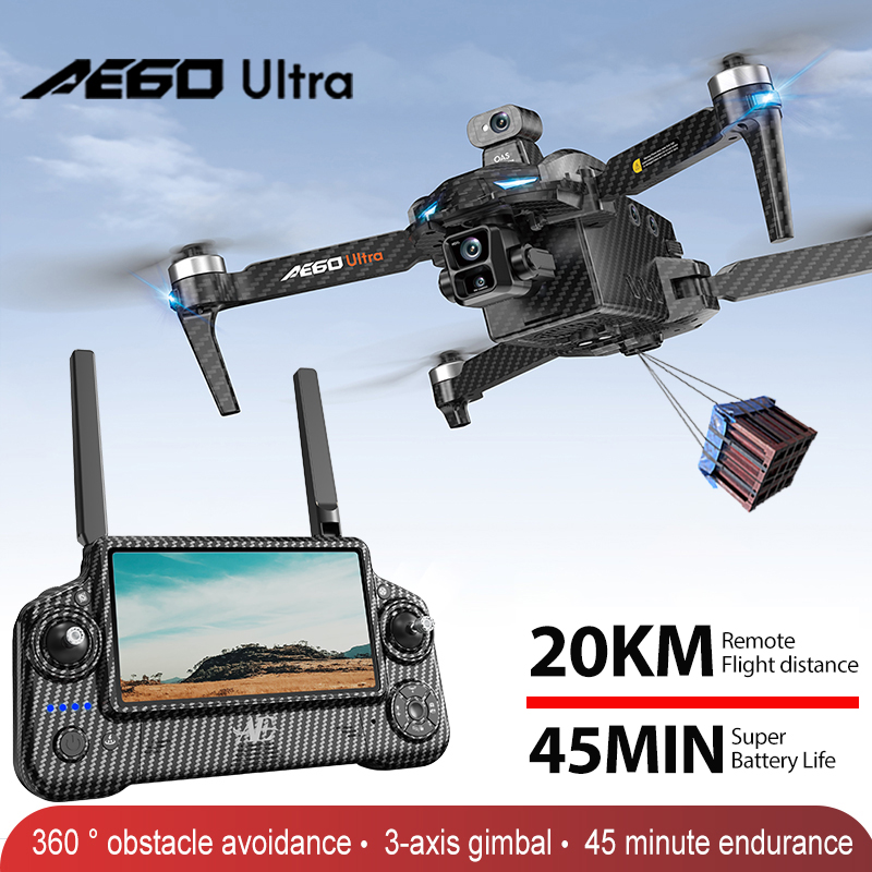 Drone Gimbal 3 Axis - AE60 GPS Drone Profesyonel 8K Kamera