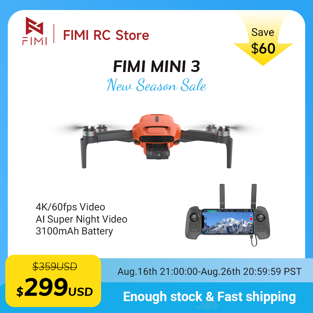 Drone Gimbal 3 Axis - FIMI MINI 3 Kamera Drone 4K