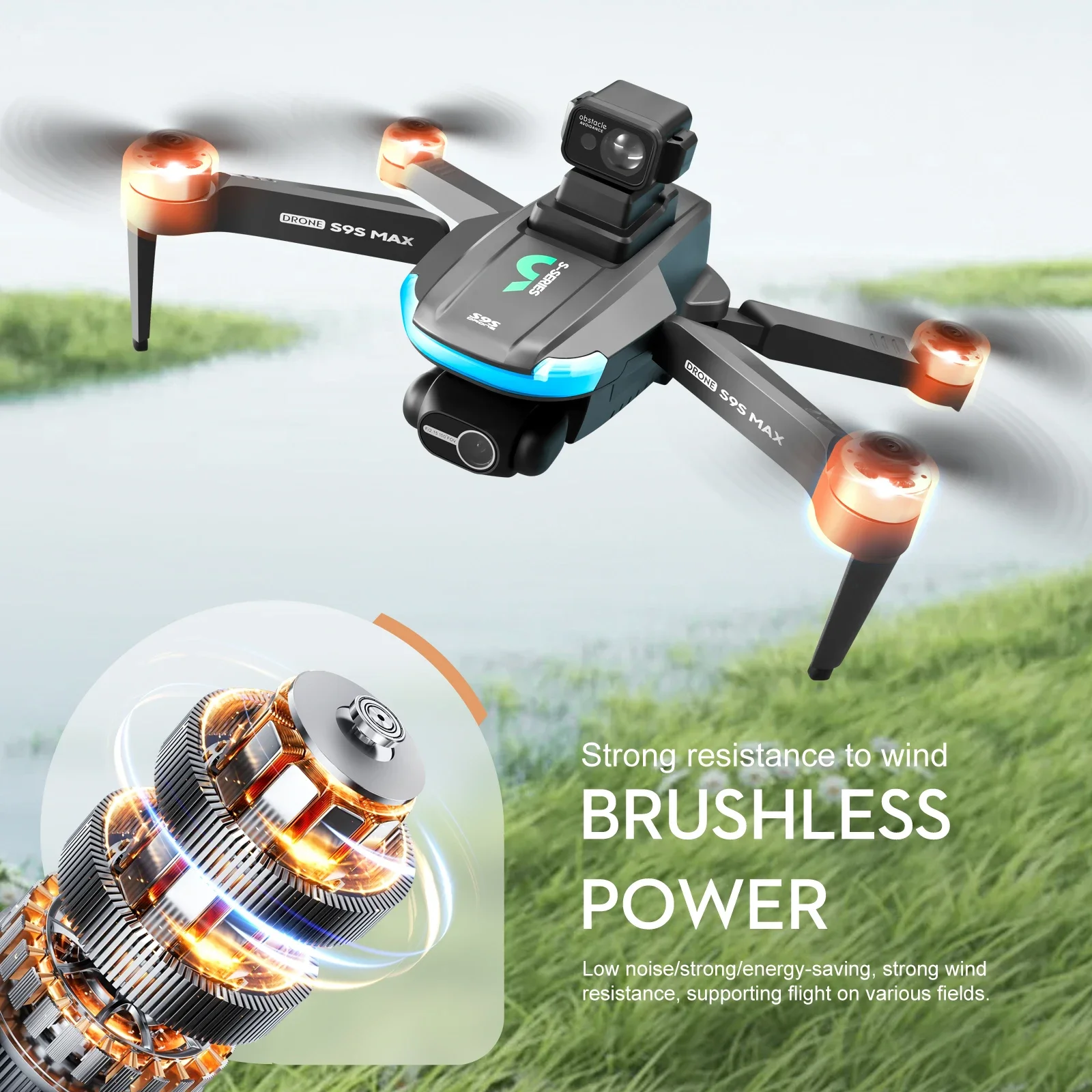 YENI S9S MAX MINI Drone 4K 2 E - Drone Gimbal 2 Axis incelemesi ve fiyatı
