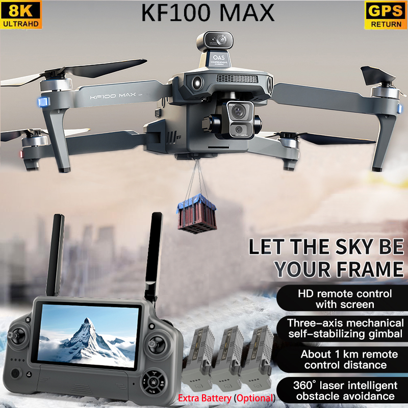 KF100 MAX GPS Drone 4K Kamera  - Drone Gimbal 3 Axis incelemesi ve fiyatı