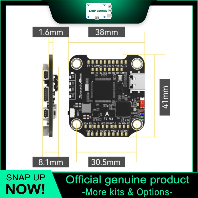 SpeedyBee F7 V3 Drone FC, Blue - Betaflight Fc F7 incelemesi ve fiyatı