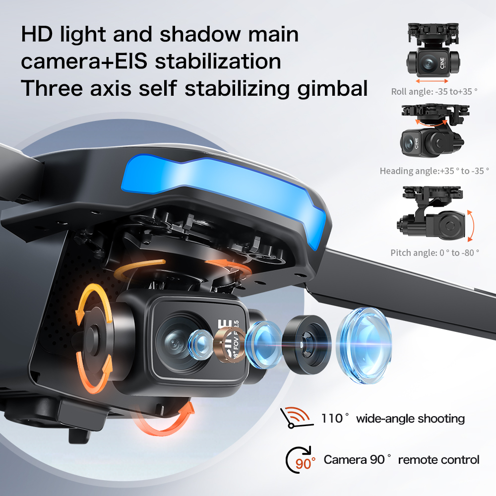 Yeni S-X1 MAX Drone GPS 8K Pro - Drone Gimbal Mount incelemesi ve fiyatı