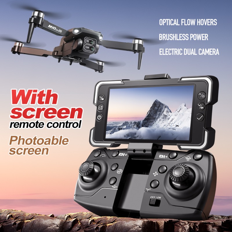 M10 Kamera Drone'u Ekranlı Uza - Drone Gimbal 2 Axis incelemesi ve fiyatı