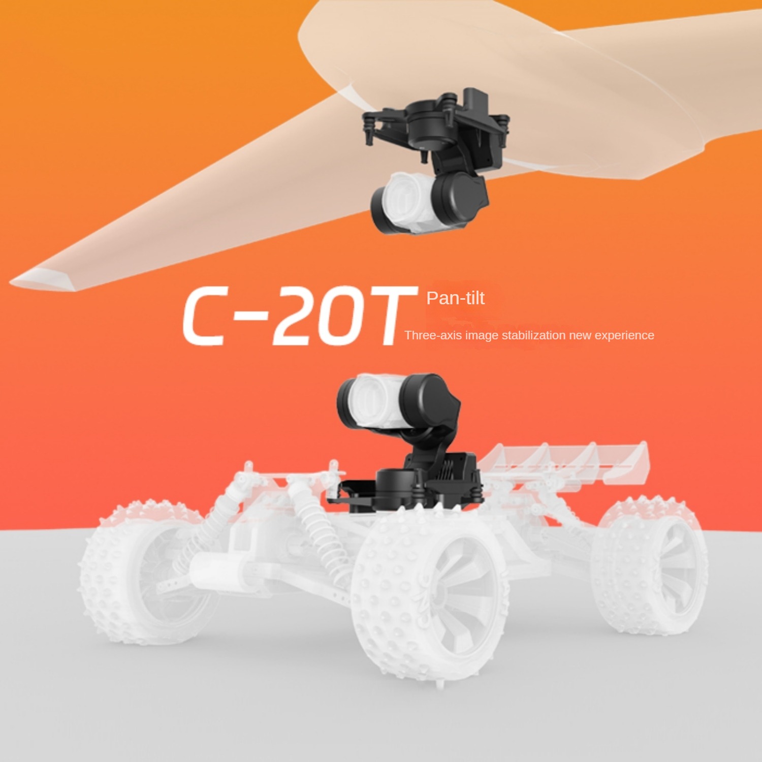 NCZOBOE C-20T 3 Eksenli O4 FPV - Drone Gimbal 3 Axis incelemesi ve fiyatı